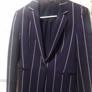 Navy Striped Express Blazer